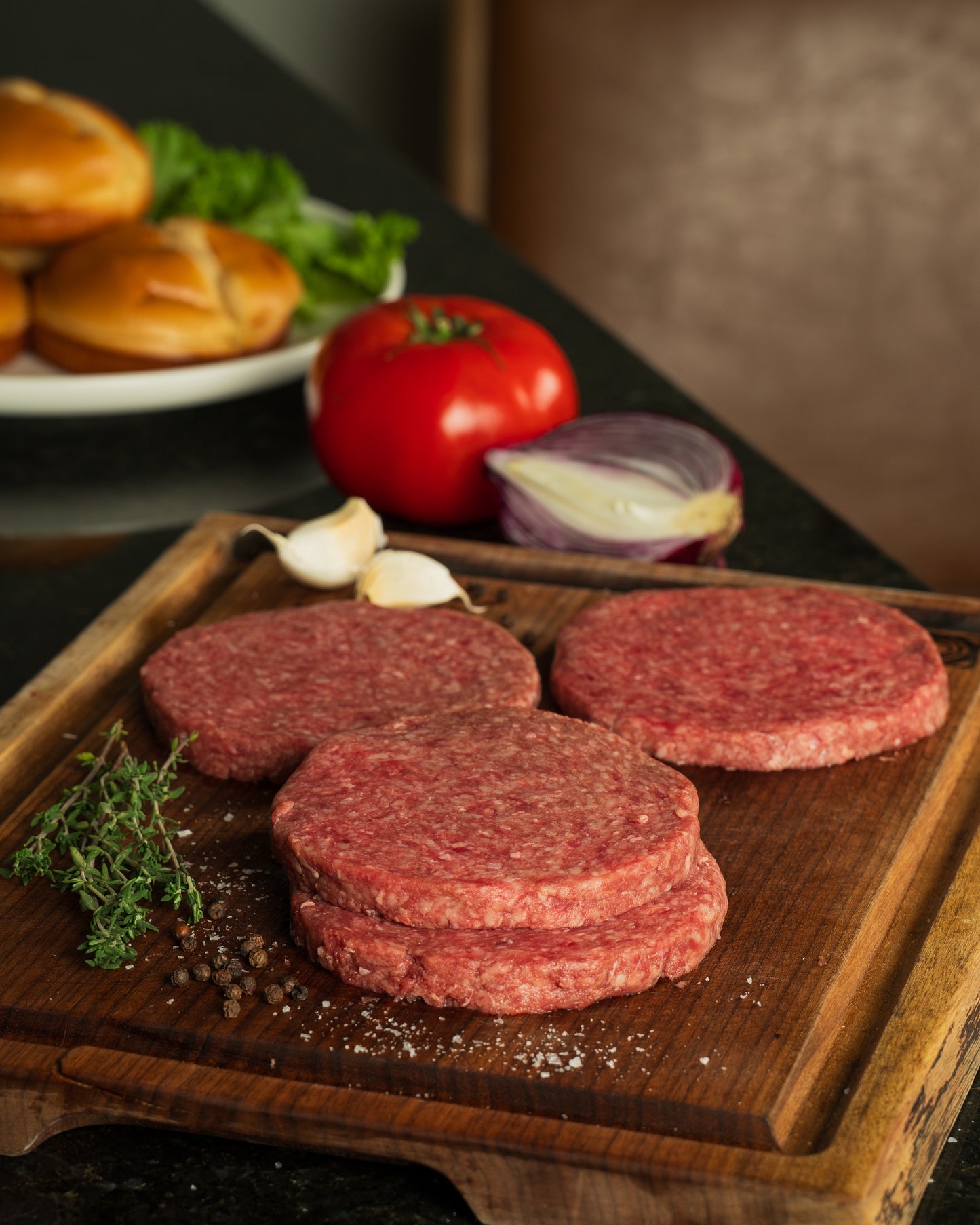 American Wagyu 80% Lean 20% Fat Burger Patties - 1/3 lb (4 Pack)